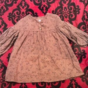 Kids Casual Brown Dress